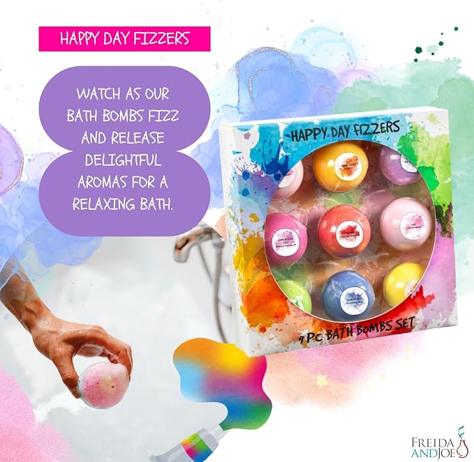 Happy Day Fizzers Aromatherapy Large Bath Bomb Gift Set - Image 4