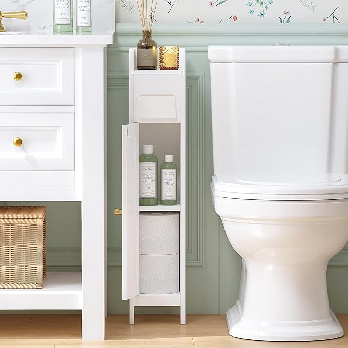 Spirich Small Bathroom Storage Cabinet - Image 3