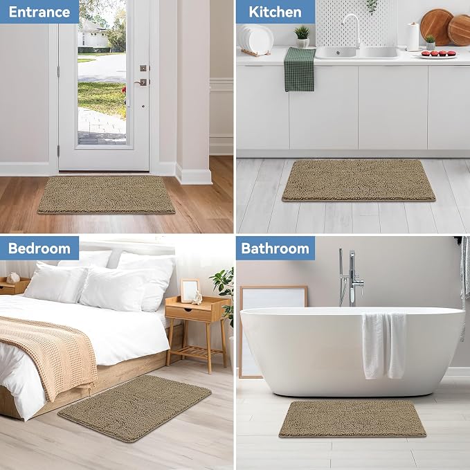 Bcoimo 36"×24" Absorbent Bath Mat, Non-Slip - Image 7