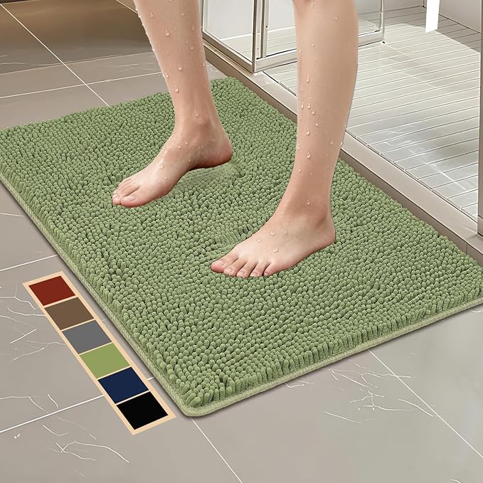 Bcoimo 36"×24" Absorbent Bath Mat, Non-Slip by Bcoimo