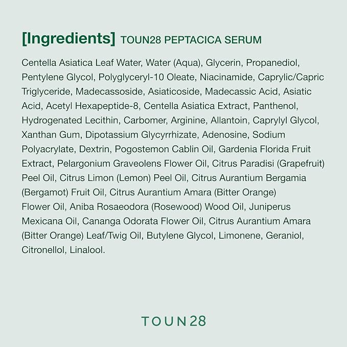 TOUN28 PEPTACICA SET | Peptide + Centella Asiatica Extract | Toner, Cream | - Image 7
