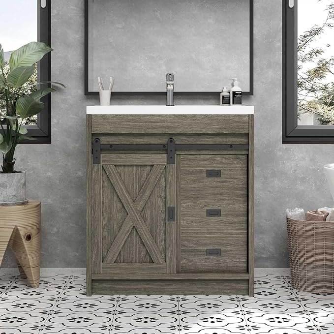 4ever2buy Farmhouse Bathroom Vanity - Image 3