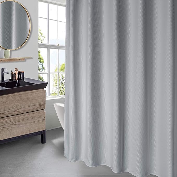 AooHome 75 Inch Long Shower Curtain, Durable Polyester 72" Width Bathroom - Image 2
