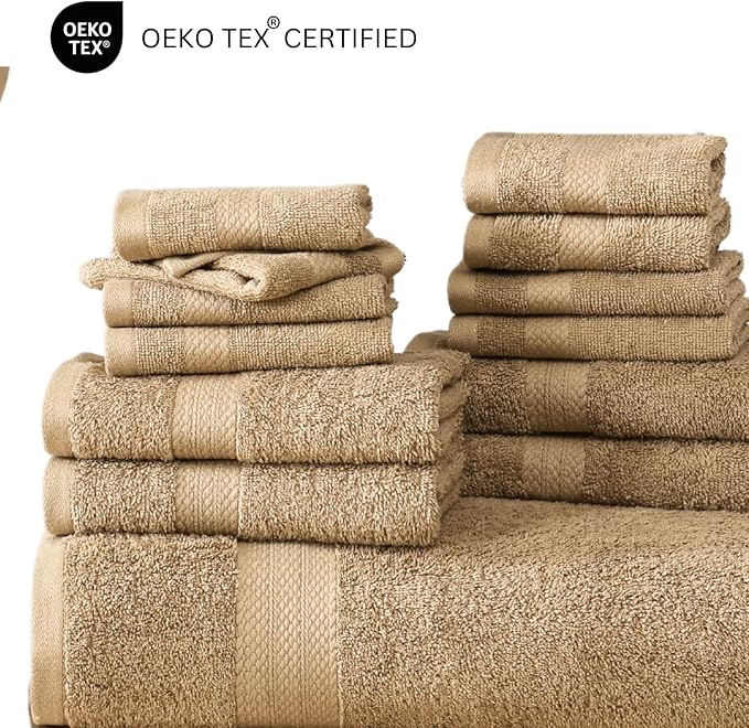 Lane Linen 100% Cotton Towel Set - Image 6