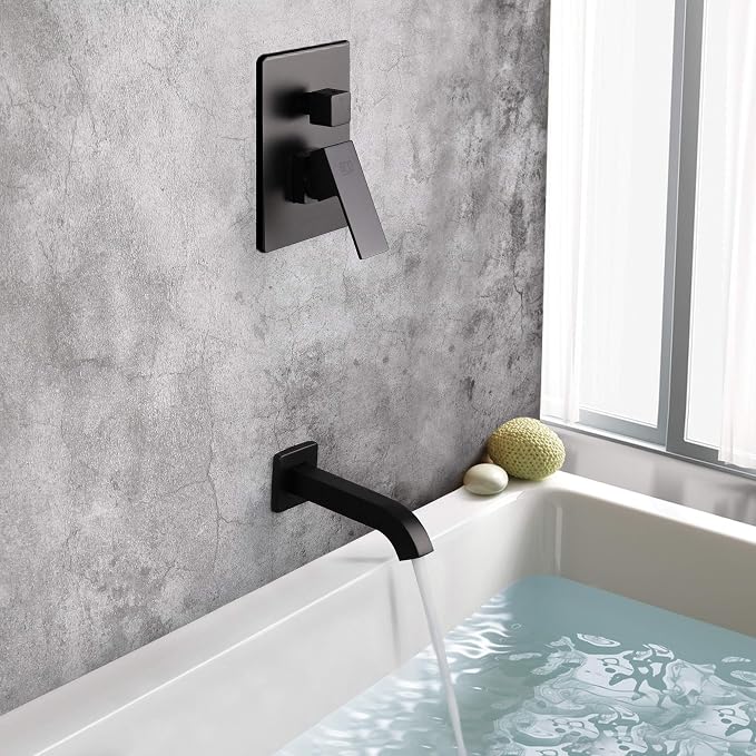 POP SANITARYWARE Matte Black Shower Faucet Set - Image 5