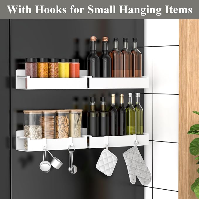 4 Pack Magnetic Spice Rack Organizer - Image 2