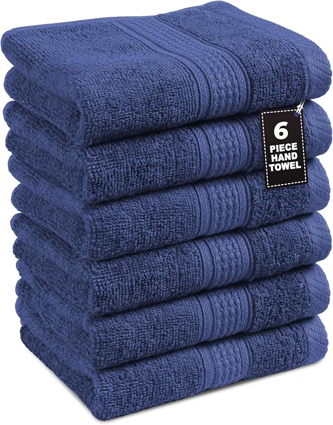 LANE LINEN Bath Hand Towels Pack of 6 by LaneLinen