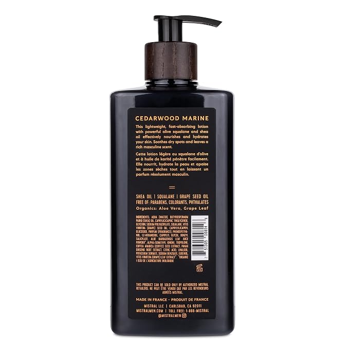 Mistral Cedarwood Marine Body Lotion - Image 2