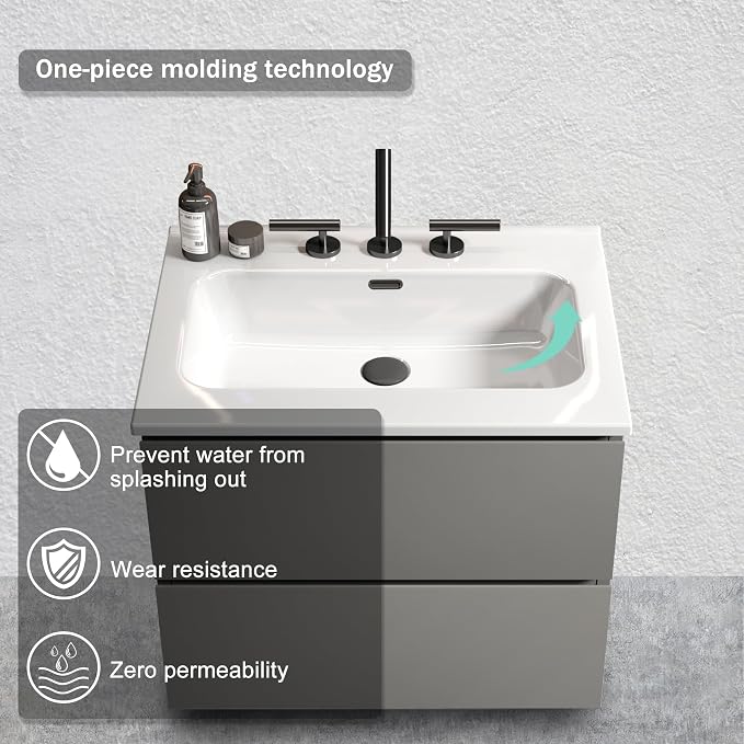Wall Mounted Floating Bathroom Vanity - Image 2