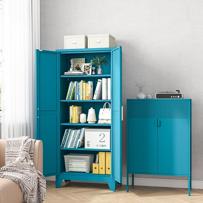 71H Tall Metal Storage Cabinet - Image 6