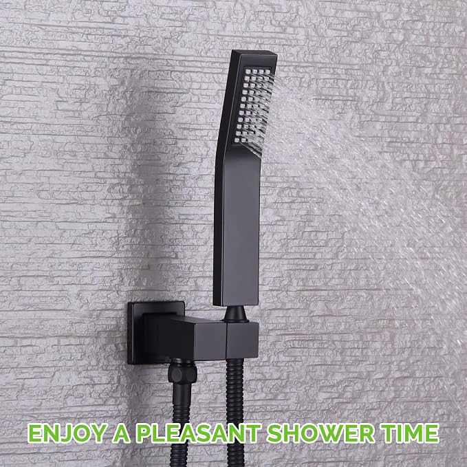 Wall Union with Hand Shower Holder, Angle Simple Brass Wall Mounted Supply - Image 9