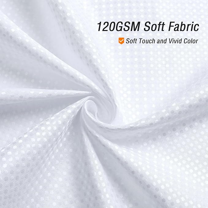 Gibelle Long Shower Curtain 72 x 78, Tall Waffle Weave Textured Fabric Shower - Image 2