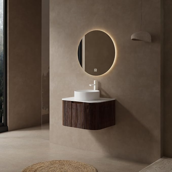 24" Floating Bathroom Vanity Without Sink, Marble Top, Solid Wood Surface and - Image 7