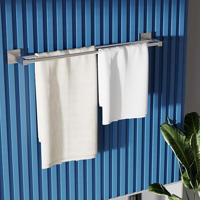 RUACQ Double Towel Bar, 24 Inch Bath Towel Rack - Image 2