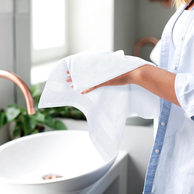 GLAMBURG Ultra Soft 6-Piece Hand Towel Set 16x28-100% Ringspun Cotton - Image 5