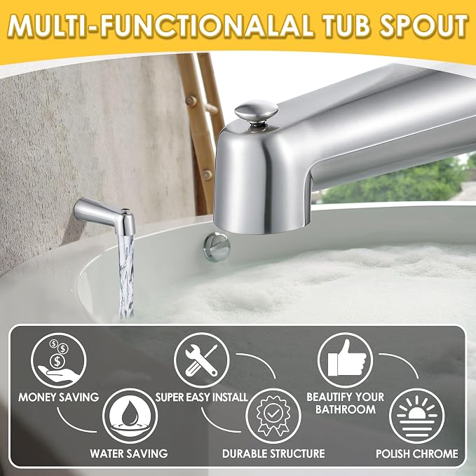 Enhon 7 Inch Slip on Tub Spout - Image 6