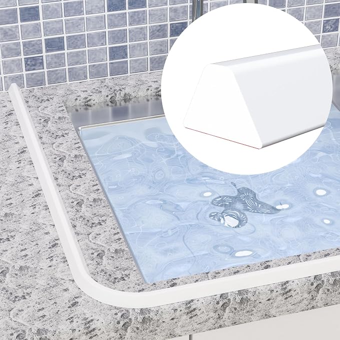 67 Inch Collapsible Shower Water Dam, Shower Threshold Water Dam Shower Barrier - Image 3