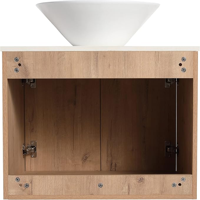 24 Inch Bathroom Vanity with Sink, Modern Wall Mount Floating Bathroom Vanity - Image 8