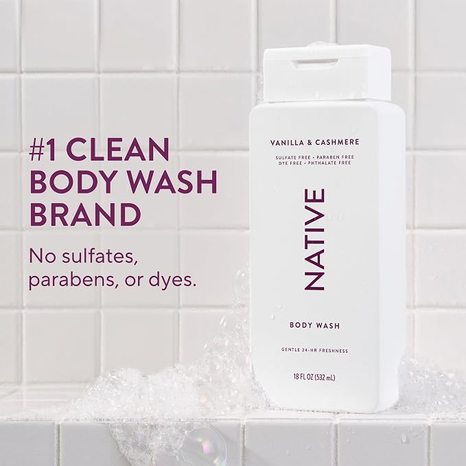Native Vanilla & Cashmere Body Wash 18 fl oz - Image 2