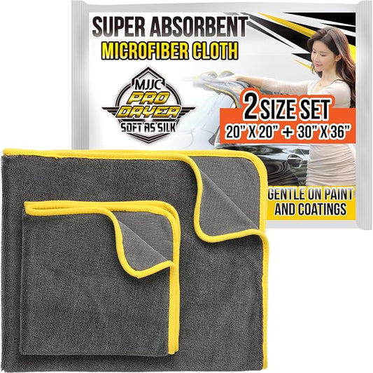 MJJC Pro Dryer Plush Silk Microfiber Drying Towel +) Cars by MJJC