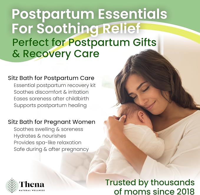 Best Organic Sitz Bath Soak Postpartum Care & Post Partum Essentials, Natural - Image 4