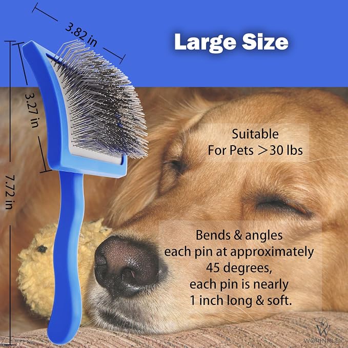 Slicker Brush for Dogs, Professional Pet Doodle Grooming brushes for - Image 5
