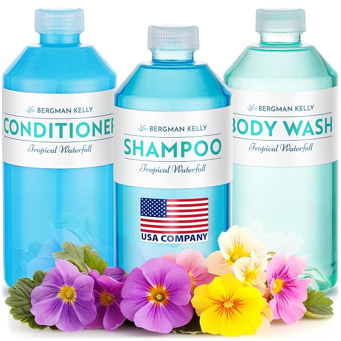 Bergman Kelly - Replacement Shampoo, Conditioner & Body Wash Refill Set - 12.6 by BERGMANKELLY