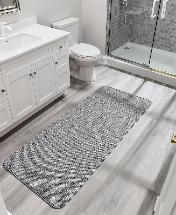 Bath Mat, Ultra Thin Bathroom Runner Rugs, Large Bath Mats - Image 7