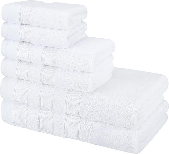 American Soft Linen Salem Turkish Bath Towel Set, 100% Cotton 600 GSM 6 Piece - Image 7