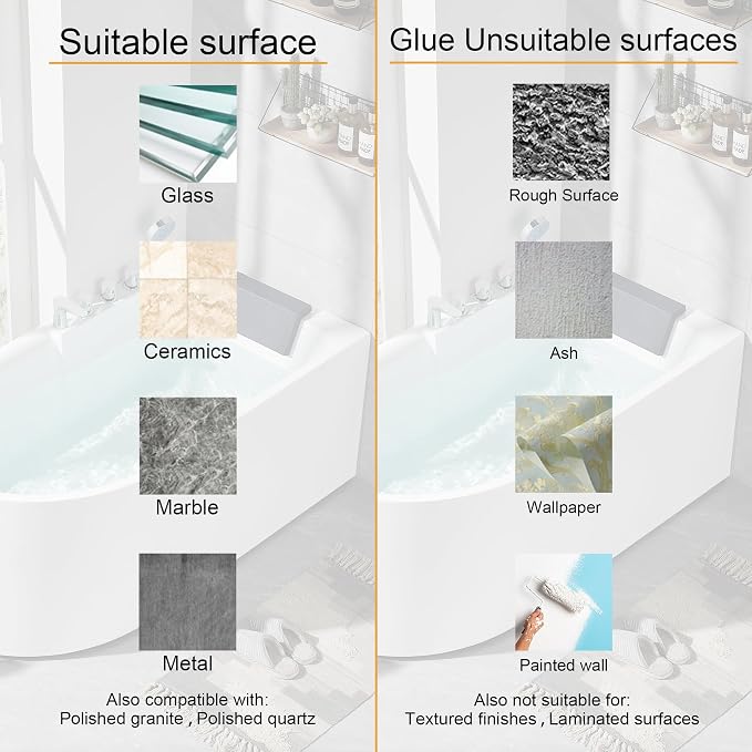 Mofason Silicone Shower Splash Guard, Bathroom Shower Water Guard - Image 5