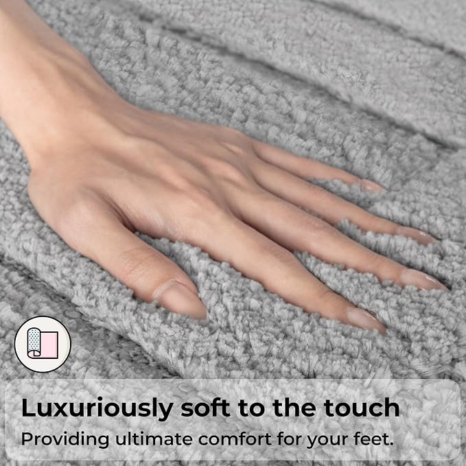 GRANNY SAYS Bathroom Rugs Sets 3 Piece, Super Soft Absorbent Microfiber Bath - Image 3