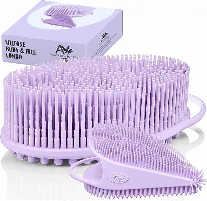 Body Face Scrubber Set Silicone by Avilana