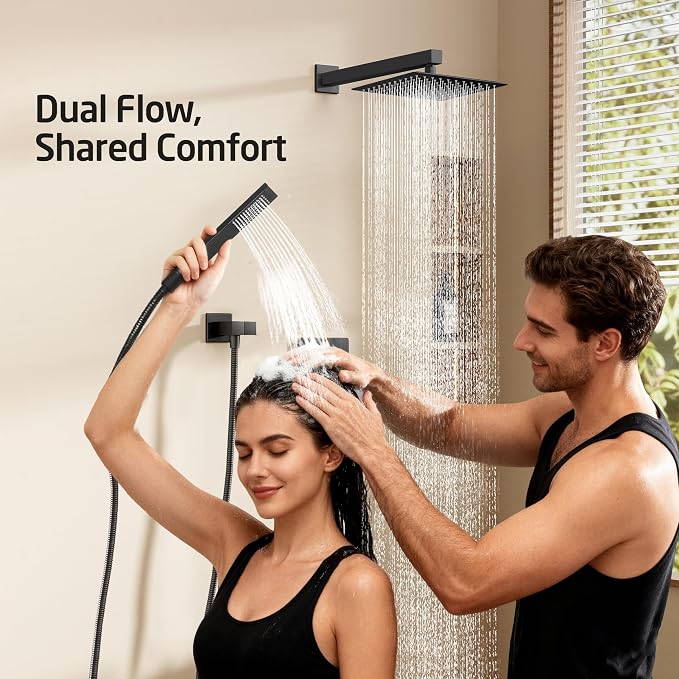 KES Shower Faucet Set, 10 Inches Rain Shower Head - Image 2