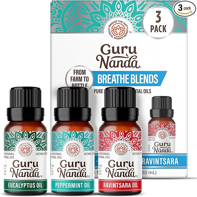 GuruNanda Breathe Essential Oil Set by Gurunanda