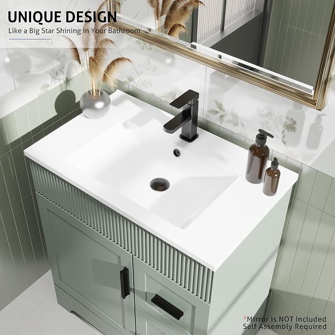 eclife 30" Bathroom Vanities Sink Combo - Image 5
