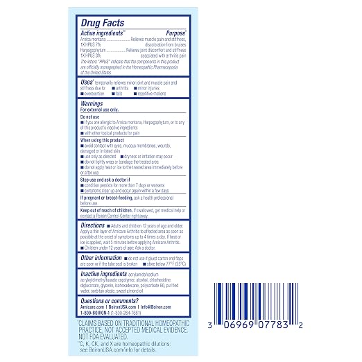 Boiron Arnicare Arthritis Cream Pump - Image 8