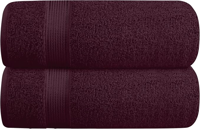 Elvana Home Cotton 2 Pack Oversized Bath Towel Set 28x55 inches, Large Bath by Unknown