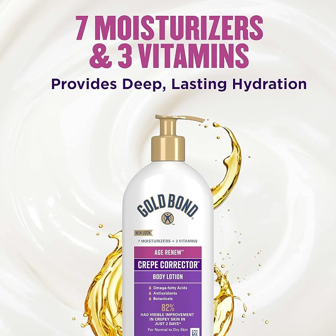 Gold Bond Age Renew Crepe Corrector Body & Face Lotion, Replenishing & - Image 8