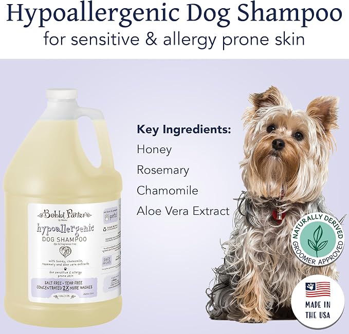 Bobbi Panter Hypoallergenic Dog Shampoo 1 Gal., Dye & Fragrance-Free, - Image 2