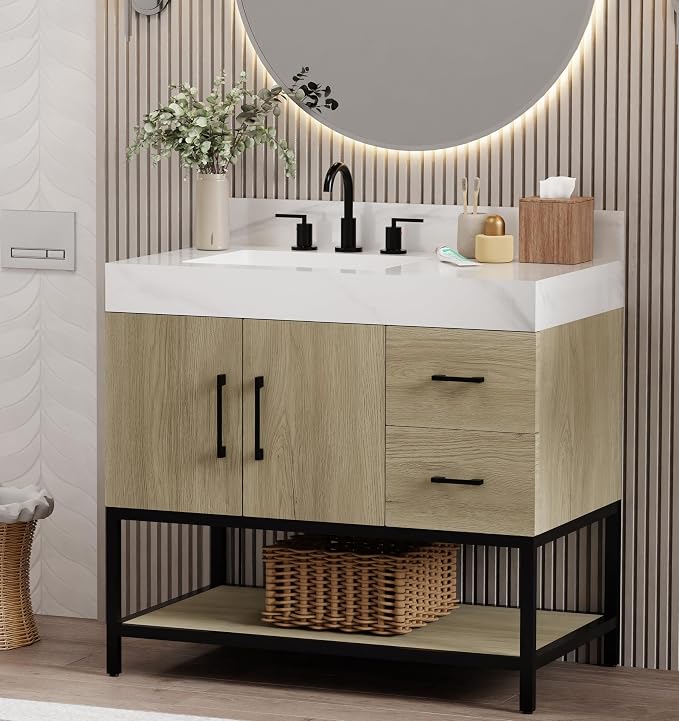 TILE & TOP Utopia 36" Single Bathroom Vanity - Image 2