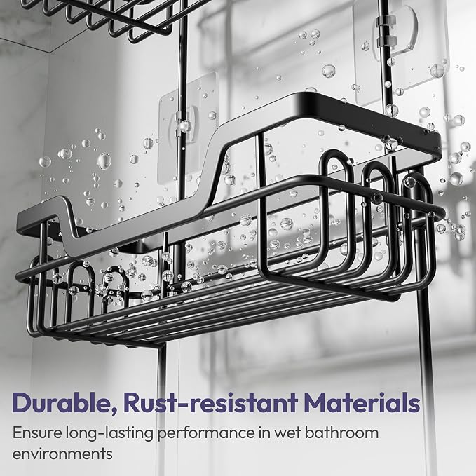SWTYMIKI Bathroom Shower Caddy Hanging - Image 6