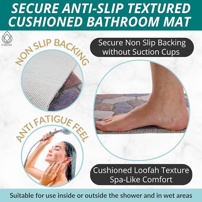 Non Slip Bathtub Mat Shower Mat - Image 2