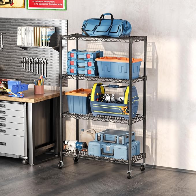 SINGAYE 4 Tier Adjustable Storage Shelf - Image 4
