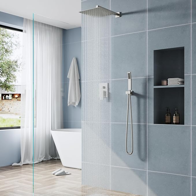 WELLFOR 12-In Wall Mounted Rain Shower Faucet - Image 11