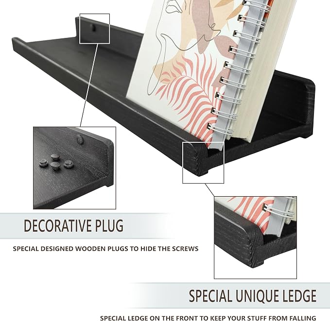 Floating Shelves for Wall 16 inch, Waterproof, Wall Storage Shelves - Image 3