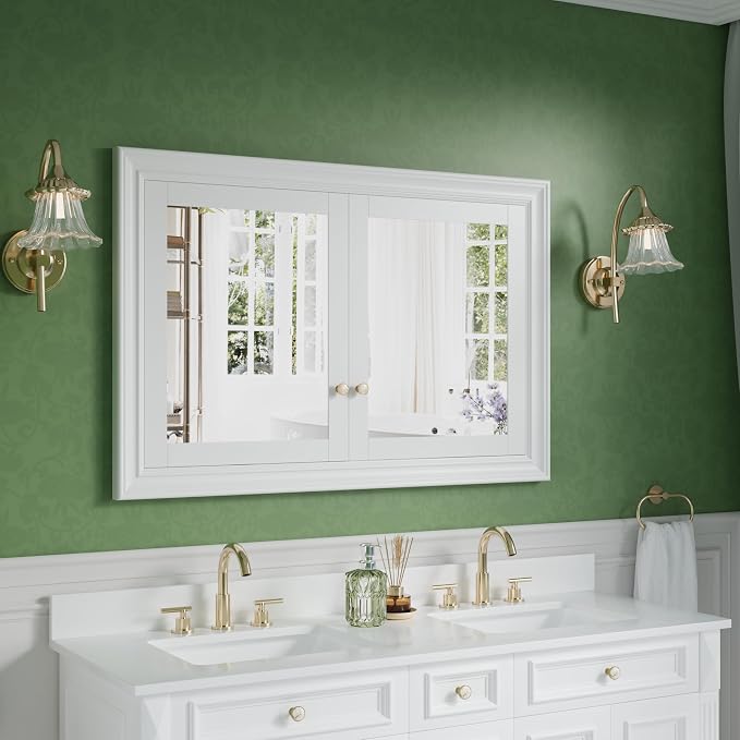 WELLFOR 48"x 32" Bathroom Medicine Cabinet - Image 5