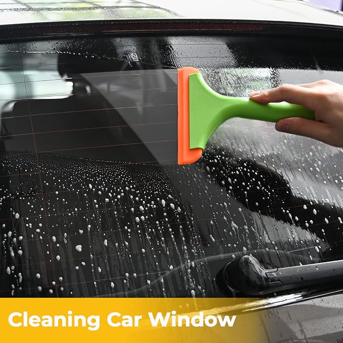 Gomake Small Silicone Squeegee Window Shower Squeegee, Auto Water Blade Squeegee - Image 5