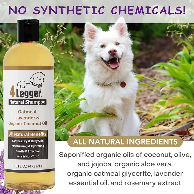 4Legger All Natural Organic Oatmeal Dog Shampoo - Image 5