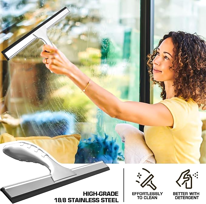 Stainless Steel Shower Squeegee - Image 7