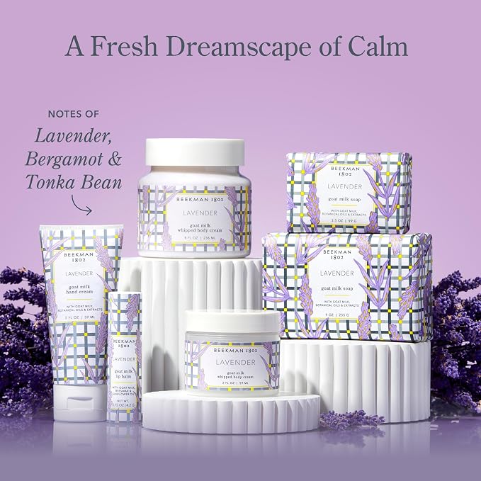Beekman 1802 Goat Milk Body Soap Bar, Lavender - Image 6